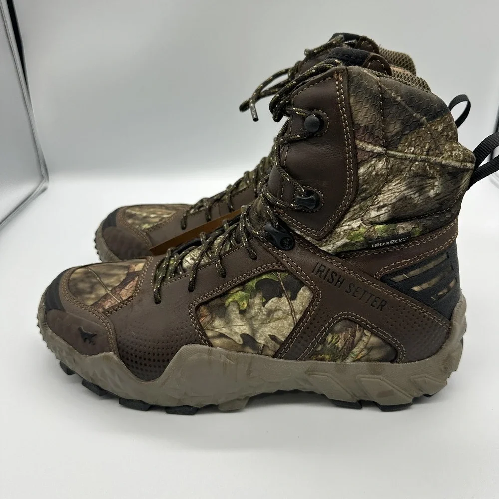 Irish Setter VaprTrek 2839 Boots Womens Size 10 Brown Camo Waterproof Hunting